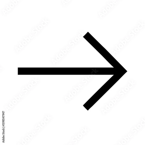 Fototapeta arrow alt right  vector flat icon