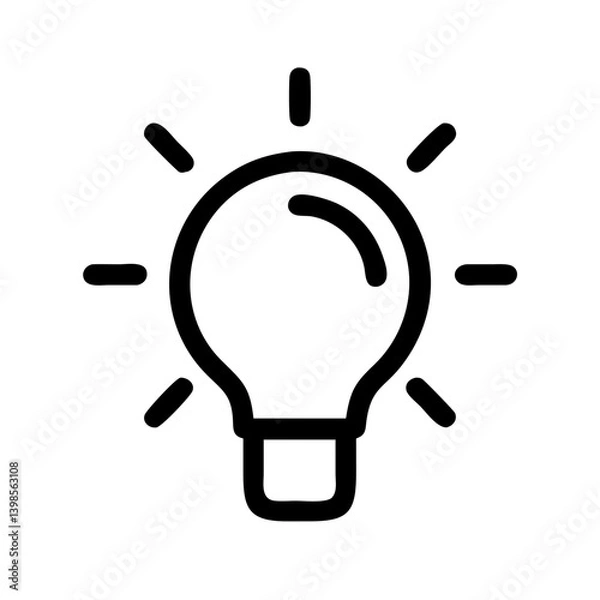 Fototapeta bulb  vector flat icon