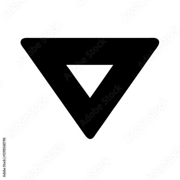 Obraz caret down  vector flat icon