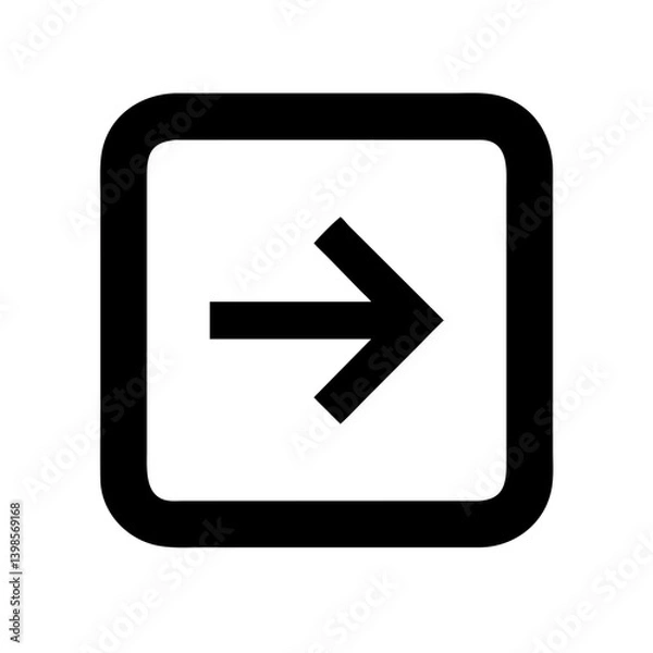 Fototapeta caret right  vector flat icon