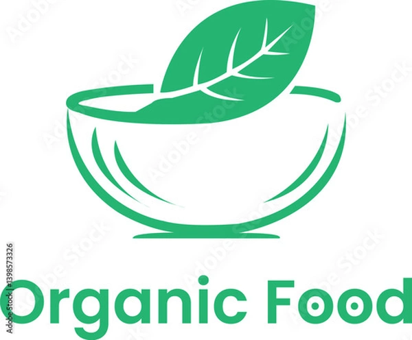 Obraz Organic Salad logo design