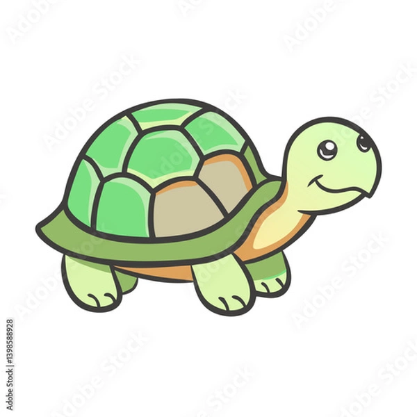 Fototapeta tortoise icon, tortoise vector illustration-simple illustration of tortoise, perfect for tortoise logos and icons