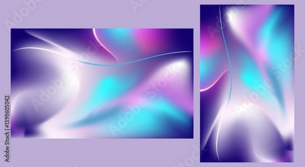 Fototapeta Abstract digital art with vibrant colors and fluid design  wallpaper