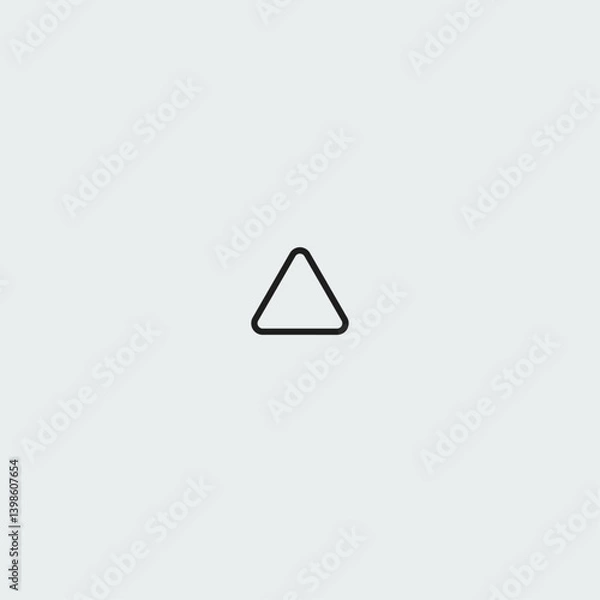 Fototapeta Triangle icon logo flat vector design