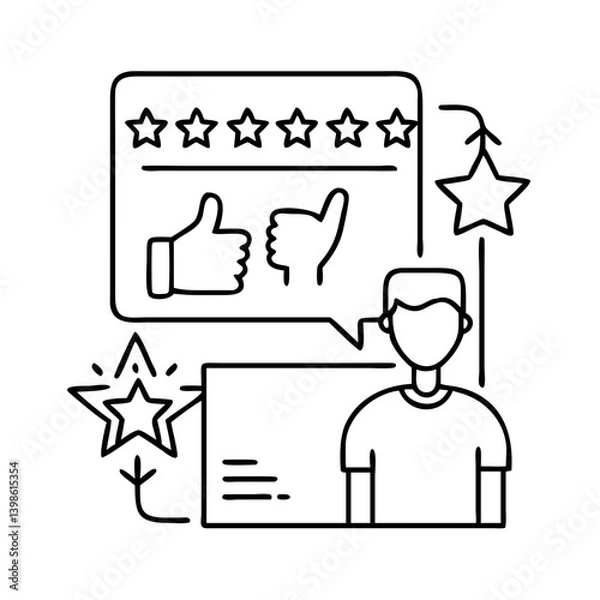 Fototapeta product review icon, product review vector illustration-simple illustration of product review, perfect for product review logos and icons