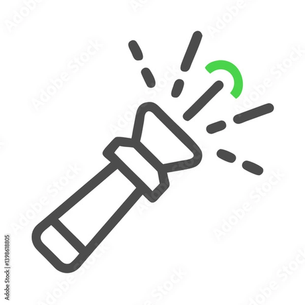 Fototapeta Flare Icon for Emergency, Signal, and Light Effects in Vector Style