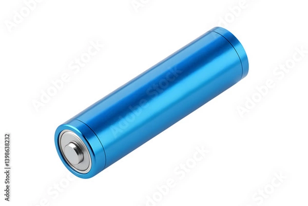 Fototapeta Isolated rechargeable aa battery power cell energizer for electronic devices use on transparent background