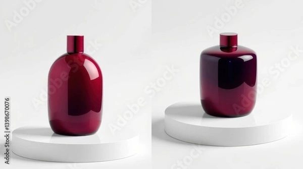 Obraz Podium with goods. Illustration