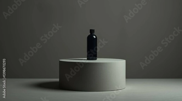 Obraz Podium with goods. Illustration