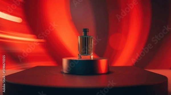 Obraz Podium with goods. Illustration