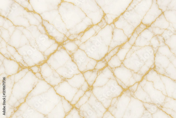 Obraz Marble texture pattern with gold veins and white background