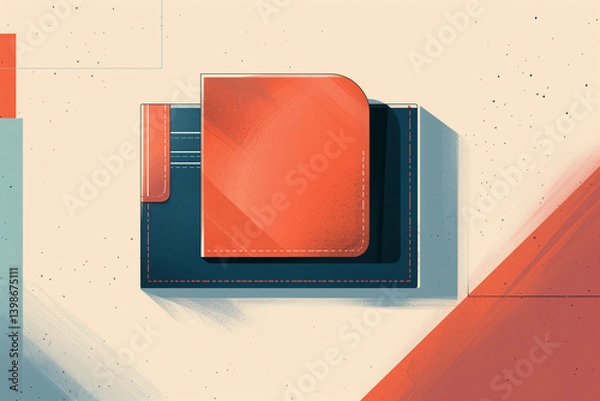 Fototapeta An abstract background with modern minimalist design elements.