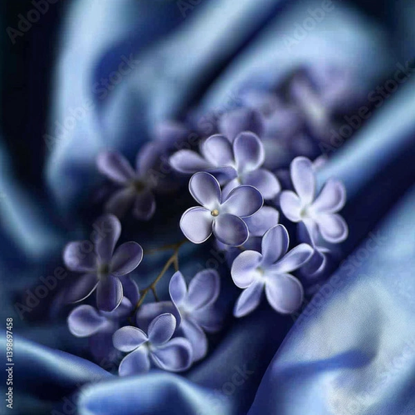 Fototapeta abstract background premium dark blue color with shimmer silk pure stain