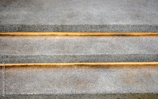 Obraz Concrete steps with defined horizontal lines and gray granular texture. Ideal for design, architecture, and construction concepts in Brazil