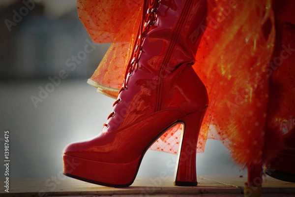 Obraz Red high heels