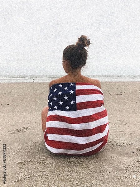 Obraz American Independence Day Flag