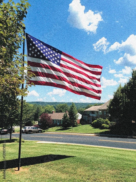 Obraz American Independence Day Flag