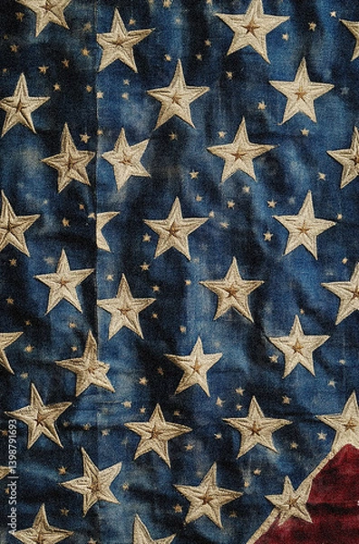 Obraz American Independence Day Flag