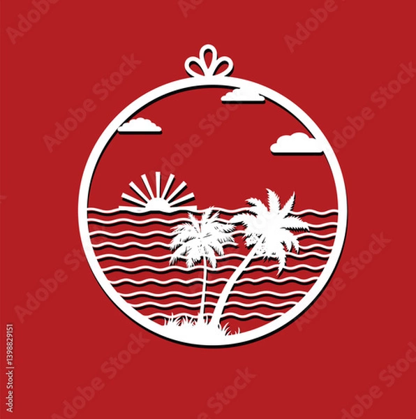 Obraz Summer SVG Laser Cut Vector Design 