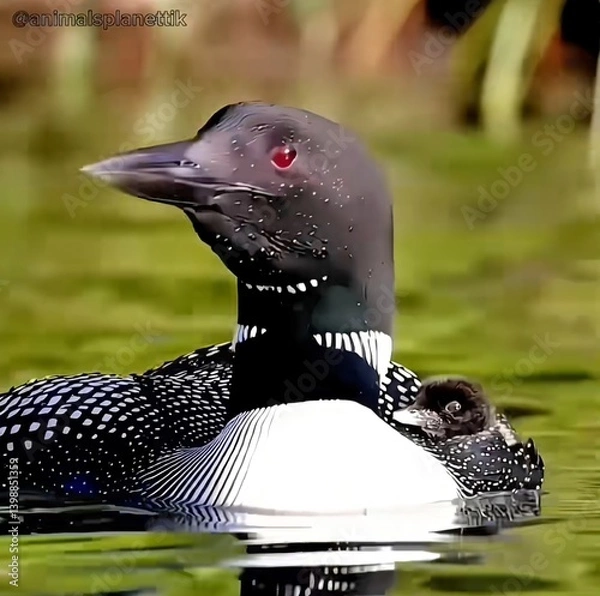Obraz black headed duck