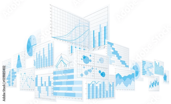 Obraz グラフ　チャート　表