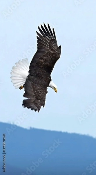 Obraz american bald eagle in flight