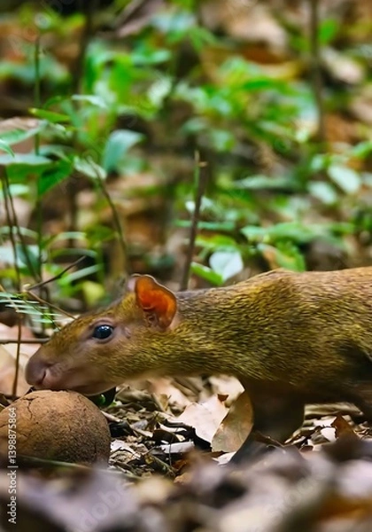 Obraz squirrel on the ground