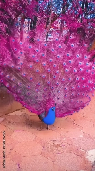 Obraz peacock feather in the sun