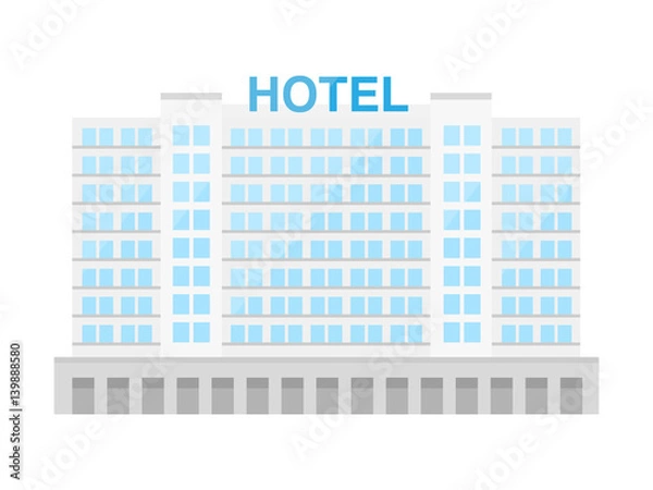Fototapeta ホテルのイラスト