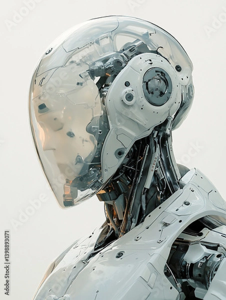 Obraz une femme cyborg - IA Generative