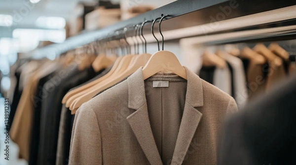 Obraz Stylish Suits Displayed in a Modern Retail Store