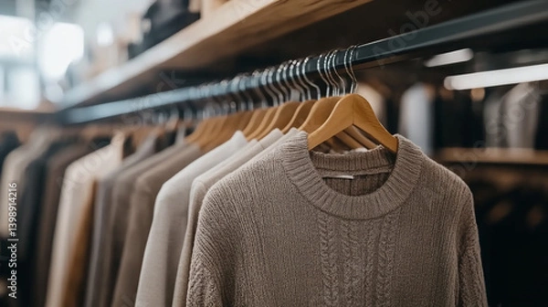Obraz Stylish Suits Displayed in a Modern Retail Store