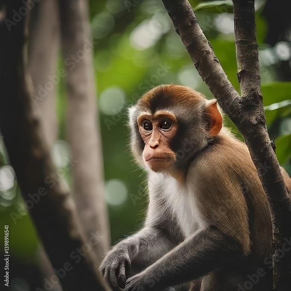 Fototapeta Monkey on tree