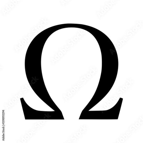 Obraz Omega Symbol - Vector Graphic