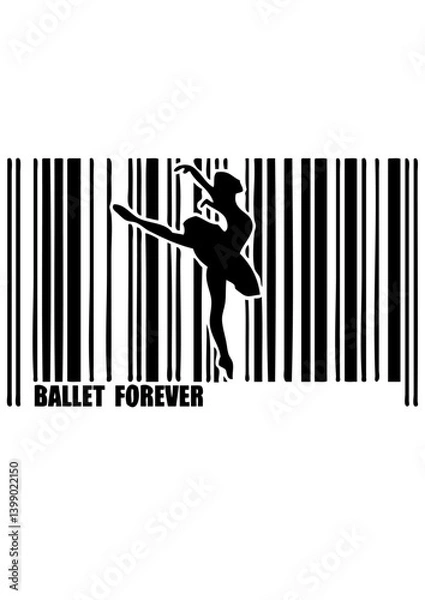 Fototapeta barre danseuse de ballet danse classique forever