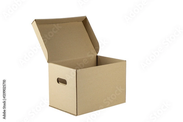 Fototapeta opened cardboard box