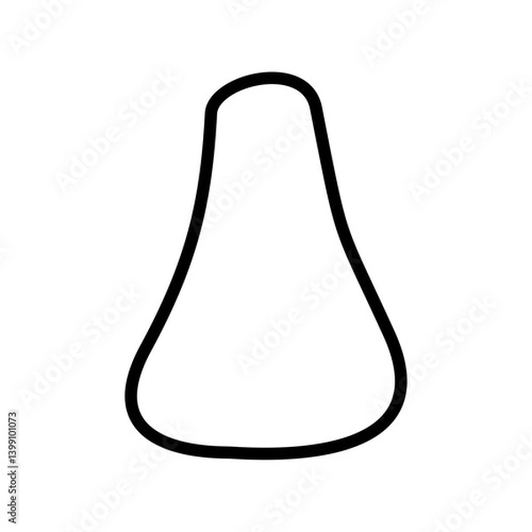 Fototapeta Random black blob shape