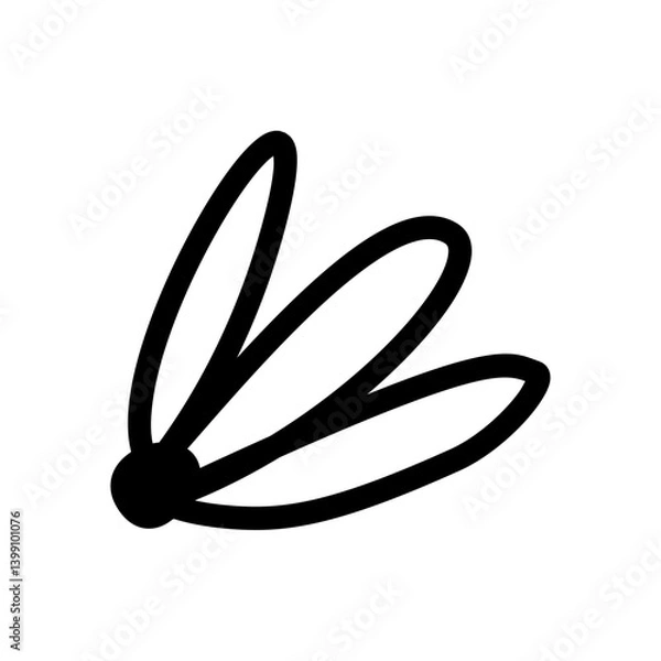 Fototapeta Random graphic resource element flower