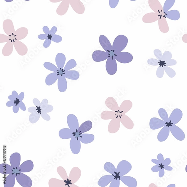 Fototapeta Periwinkle pattern.Exquisite vector floral patterns.