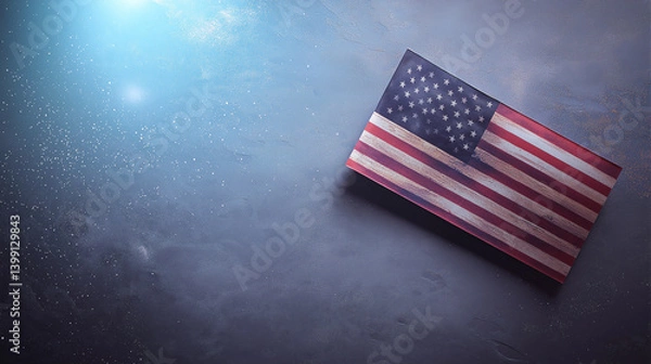 Fototapeta Creative Fourth of July Design with Minimalist Style