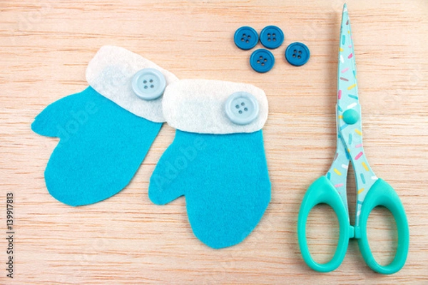 Obraz Guantes de fieltro