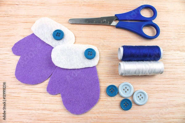 Obraz Guantes de fieltro