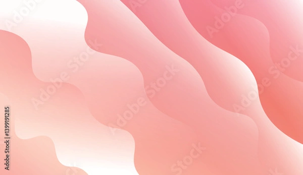 Fototapeta Modern Waves. Futuristic Technology Style Background. Design For Your Header Page, Ad, Poster, Banner. Vector Illustration with Color Gradient.