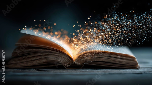Fototapeta Magic of an Open Book