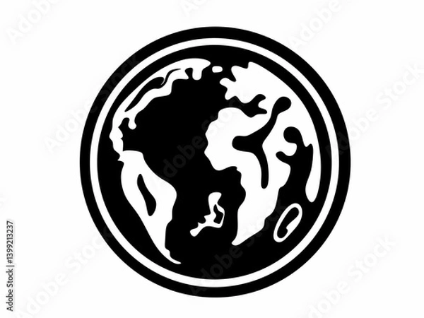 Obraz earth globe icon