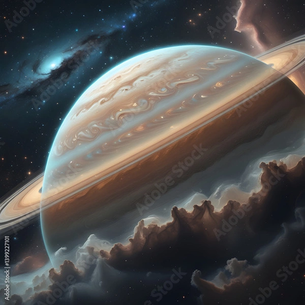 Obraz illustration of planet saturn