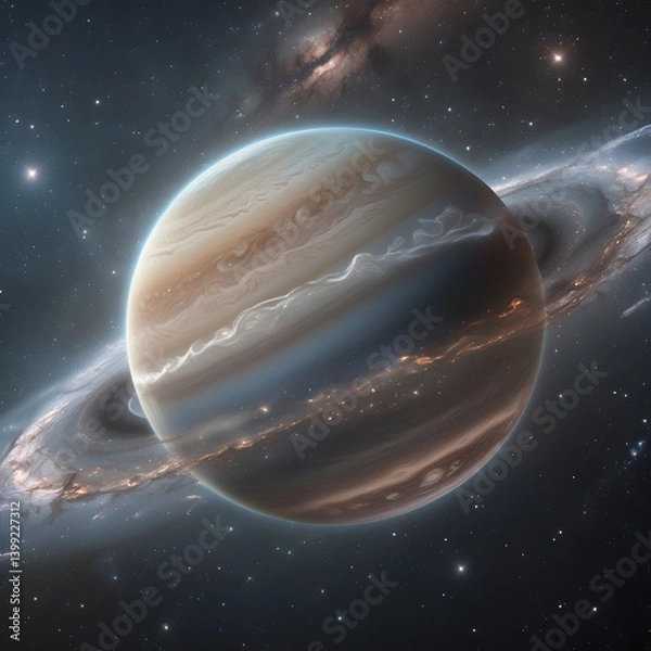 Obraz illustration of planet saturn