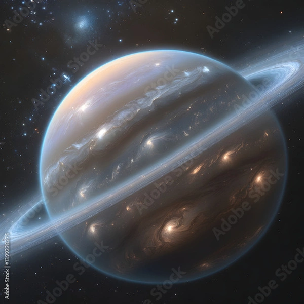 Obraz illustration of planet saturn