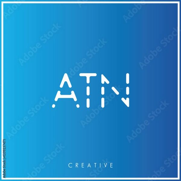 Fototapeta ATN Creative Latter Logo Design. By Custom Branding Logo. Creative Logo Design. Logo Template. Vector illustration. Modern Design. Monogram Design