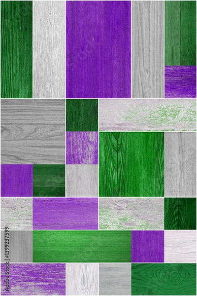 Obraz Seamless abstract pattern decorative wood textured geometric mosaic background design.	
